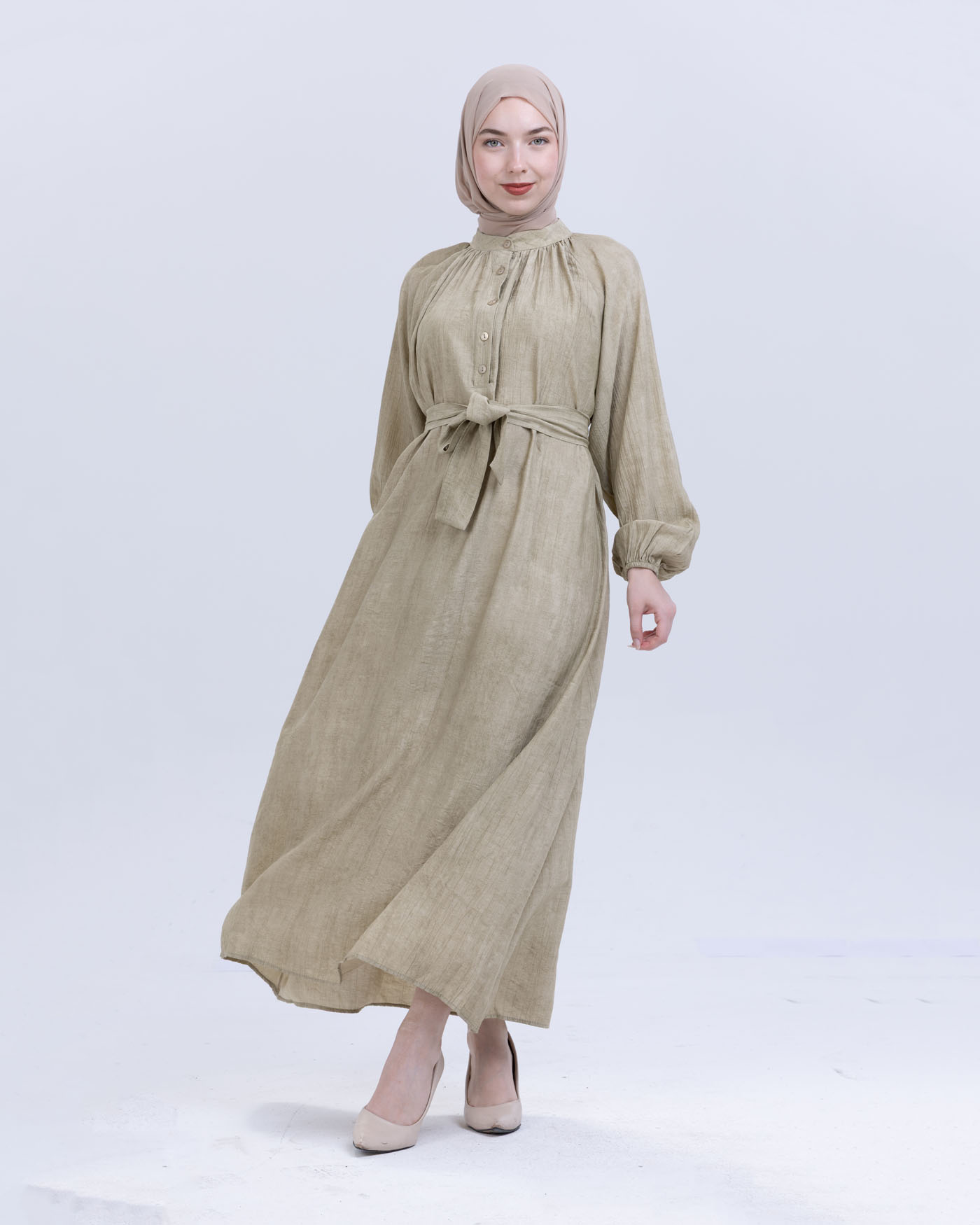 Maxi dress - Pistachio Green - 4