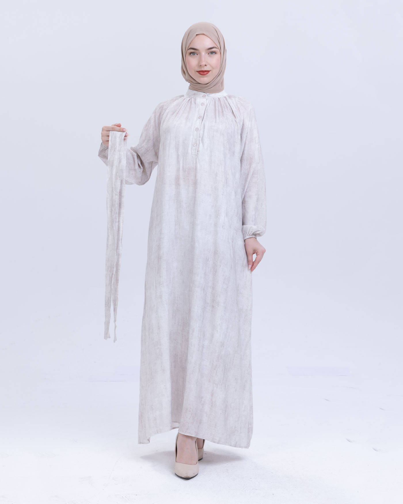 Maxi dress - Light Beige - 9