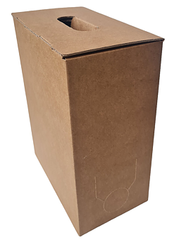 Bag-in-Box omdoos 3L – bruin karton met handvat – 100 stuks