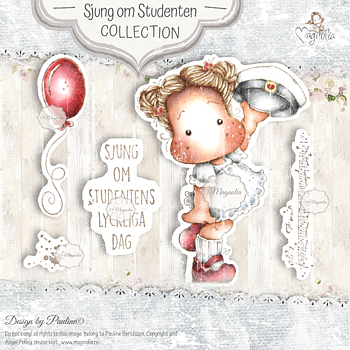 MAGNOLIA  -ST-20 Sjung om Studenten Art Stamp Sheet