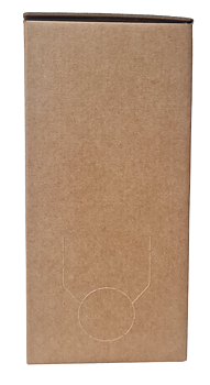 Bag-in-Box omdoos 3L – bruin karton met handvat – 2000 stuks (pallet)