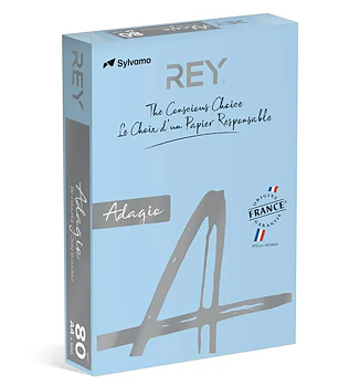 Färgat kopieringspapper Rey Adagio Bright Blue
