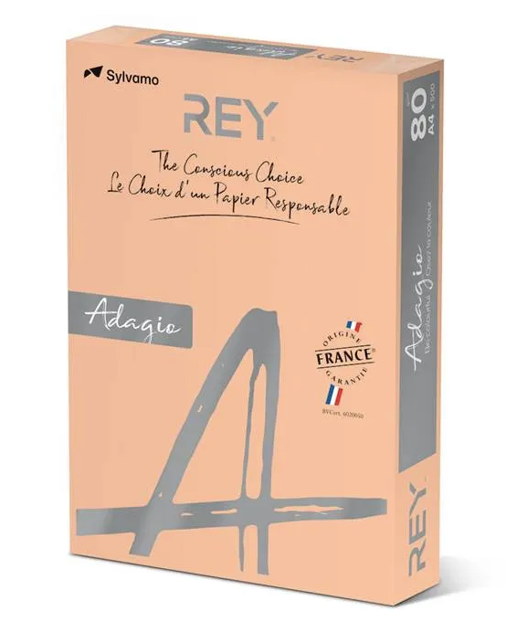 Färgat kopieringspapper Rey Adagio Salmon - 2