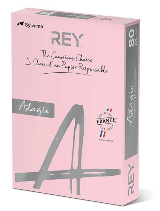 Färgat kopieringspapper Rey Adagio Pink - 2