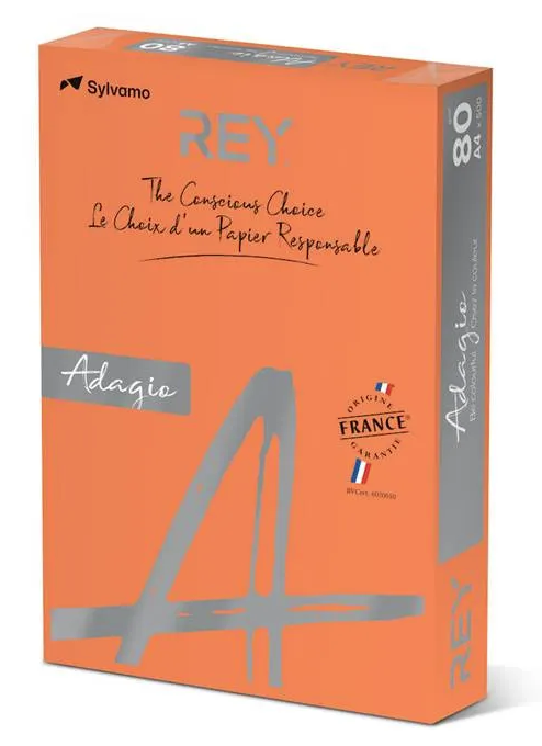 Färgat kopieringspapper Rey Adagio Orange - 2