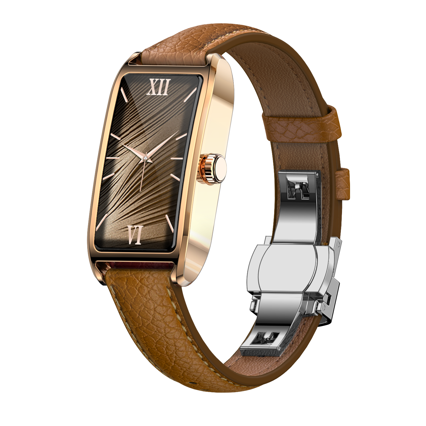 Philippe Palmer Smart Watch LP80 AMOLED Ladies Gold Light Brown