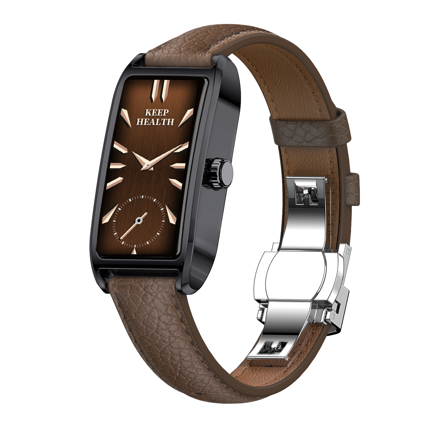 Philippe Palmer Smart Watch LP80 AMOLED Ladies Black Brown