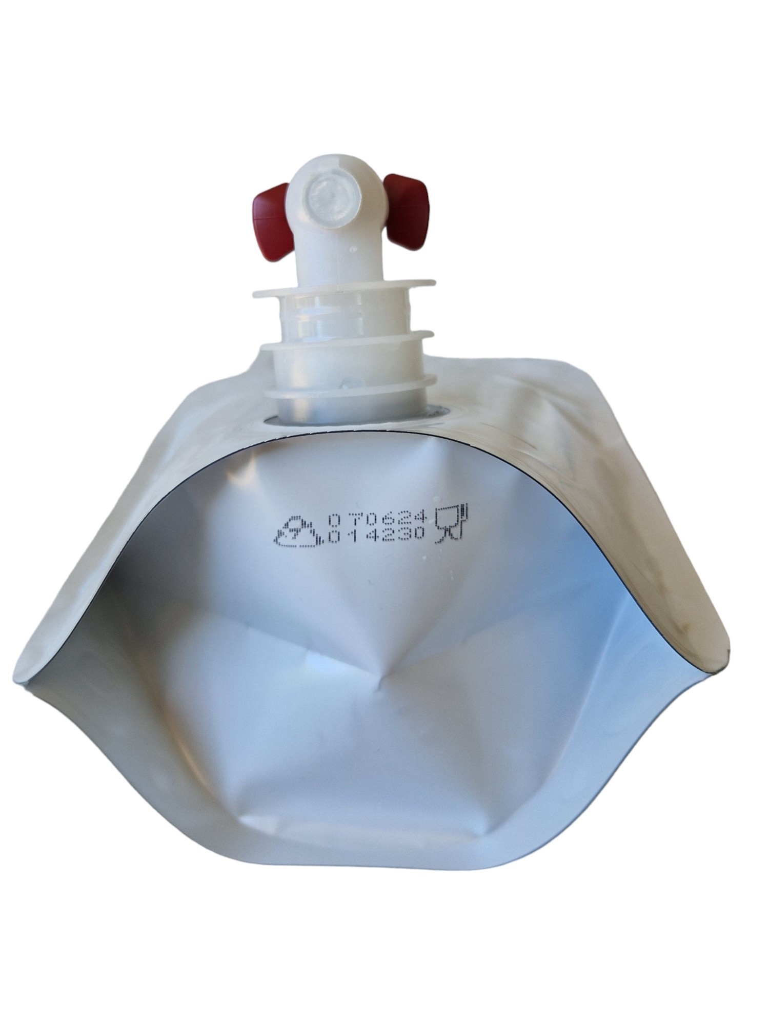 1,5 liter hvid pouch - ståpose, 4320 stk (palle) - 4