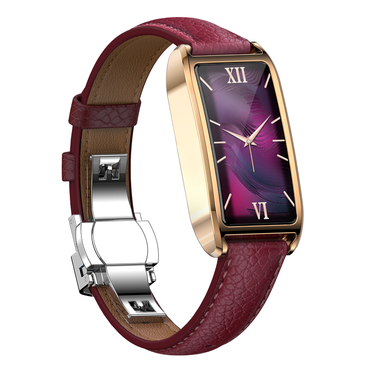 Philippe Palmer Smart Watch LP80 AMOLED Ladies Gold Burgundy - 3
