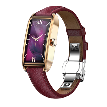Philippe Palmer Smart Watch LP80 AMOLED Ladies Gold Burgundy