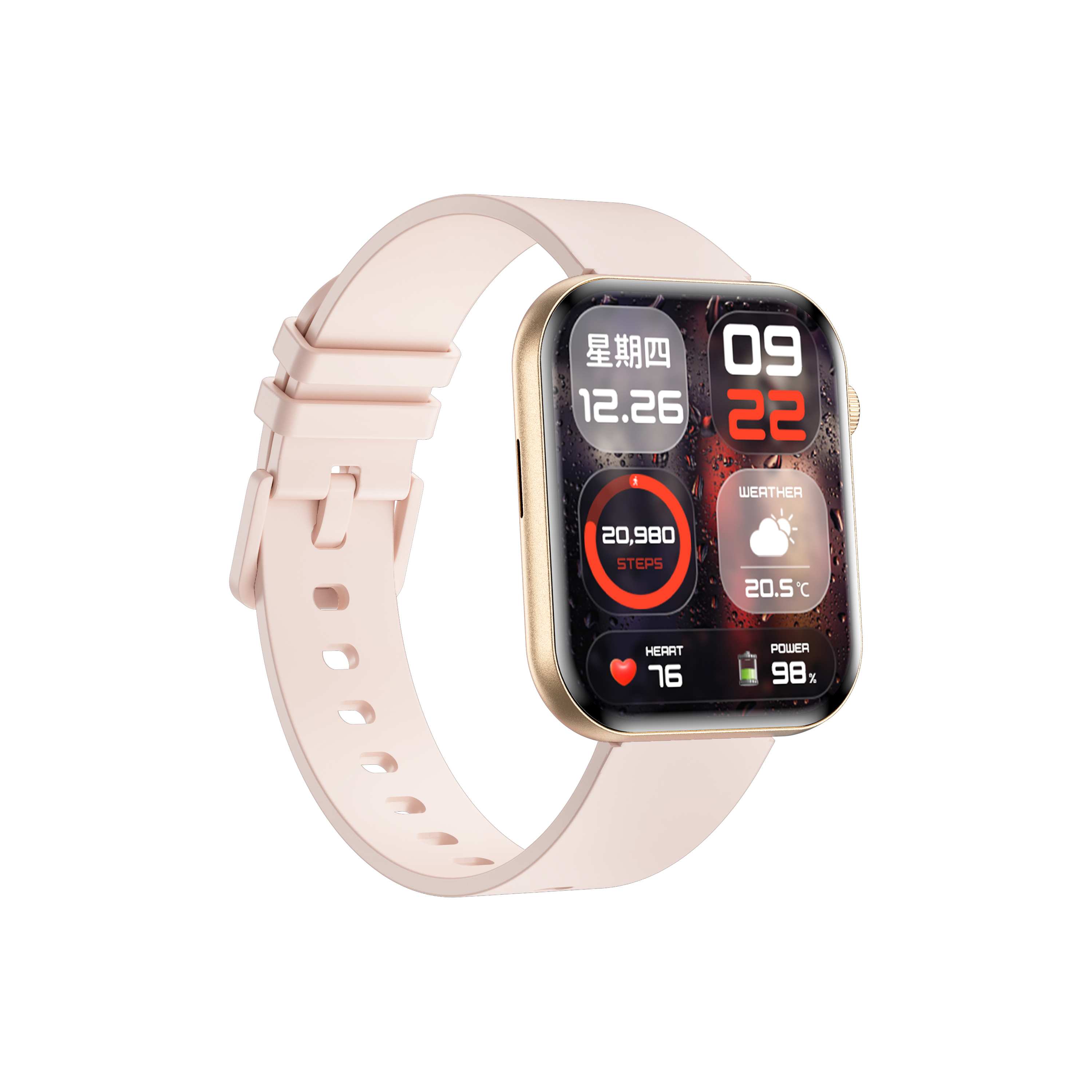 Philippe Palmer Smart Watch LP71 Ultra Thin AMOLED Gold - 9