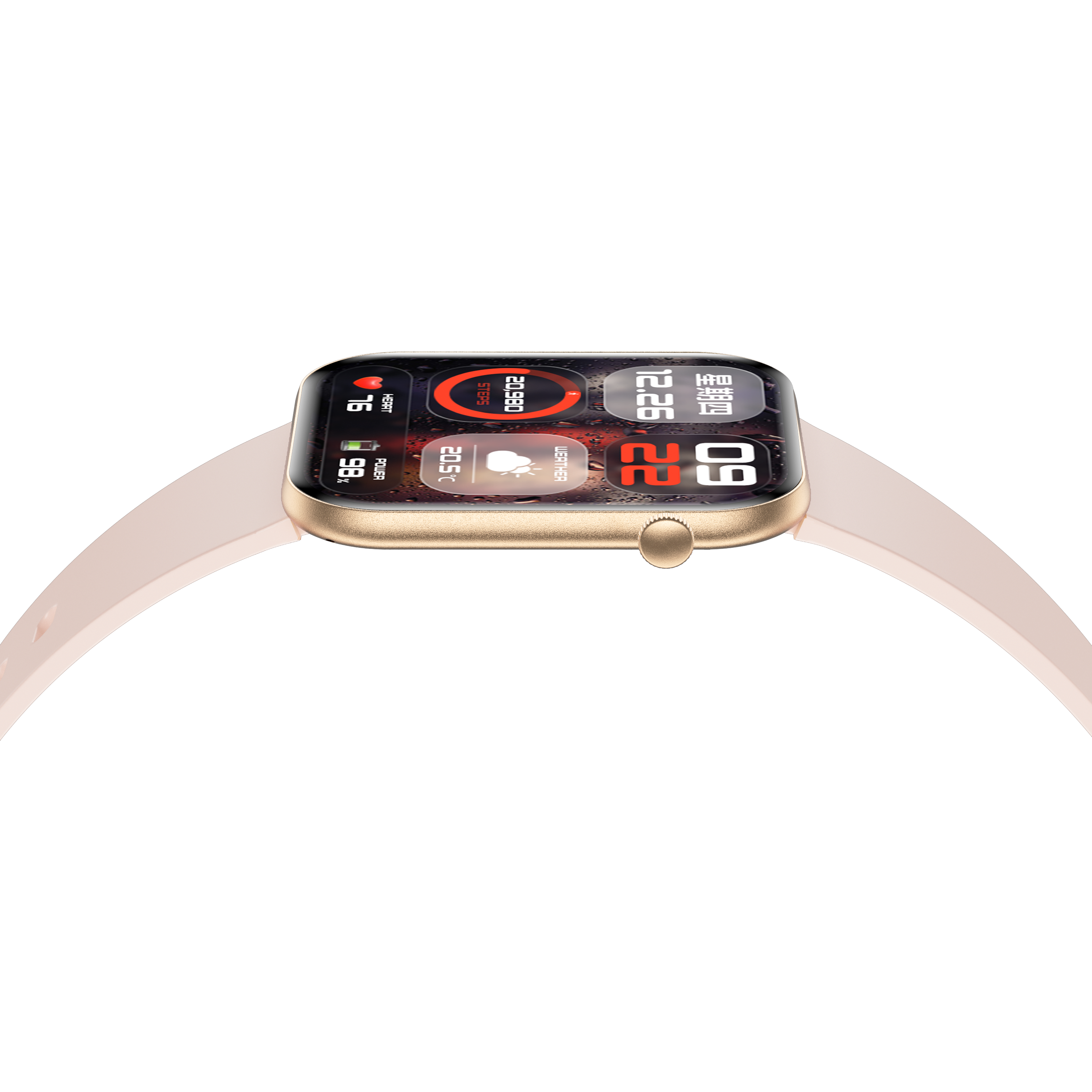Philippe Palmer Smart Watch LP71 Ultra Thin AMOLED Gold - 23