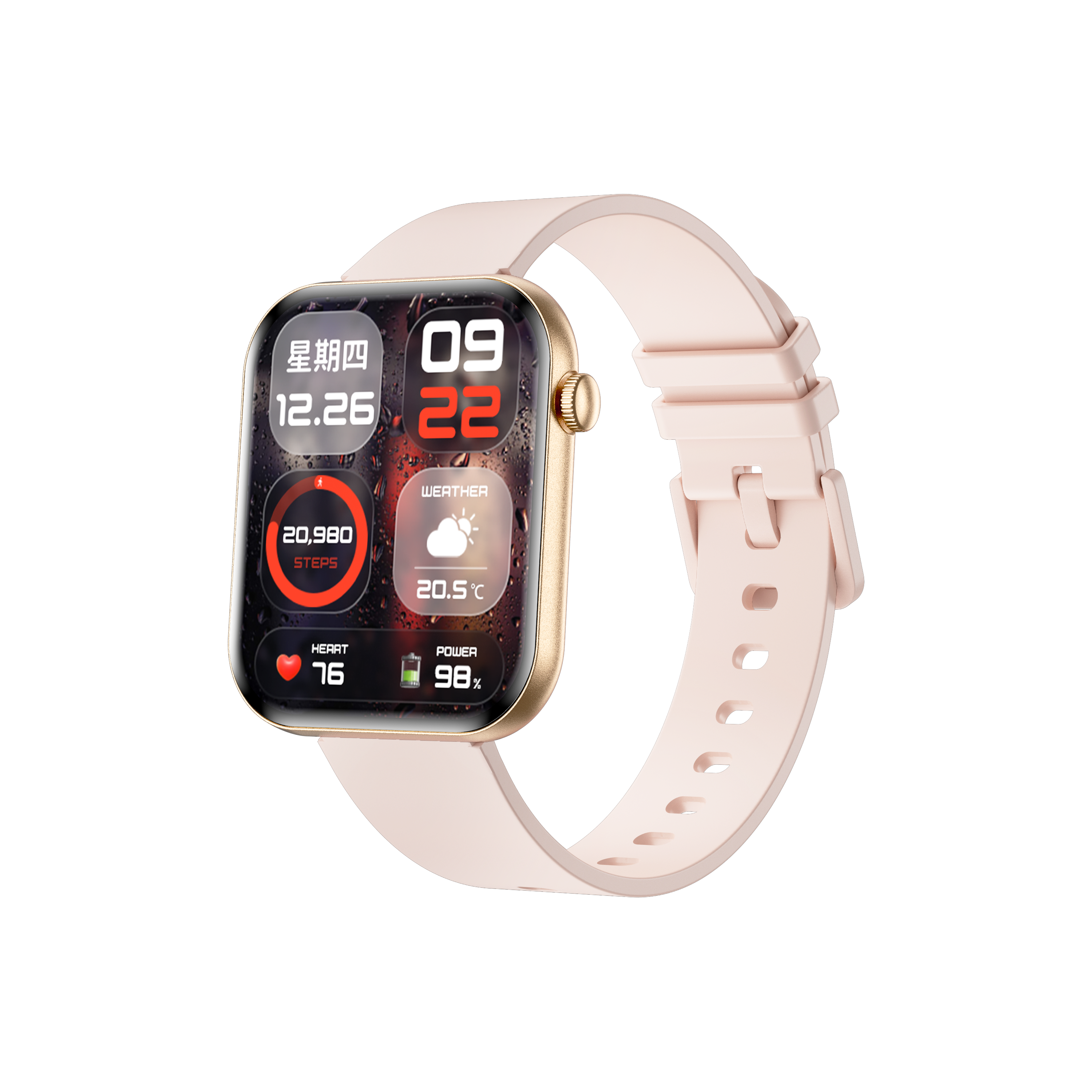 Philippe Palmer Smart Watch LP71 Ultra Thin AMOLED Gold - 3