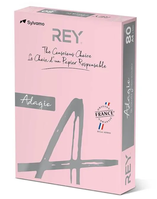 Färgat kopieringspapper Rey Adagio Pink - 2