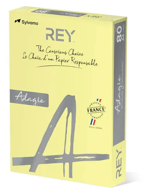 Färgat kopieringspapper Rey Adagio Canary - 2