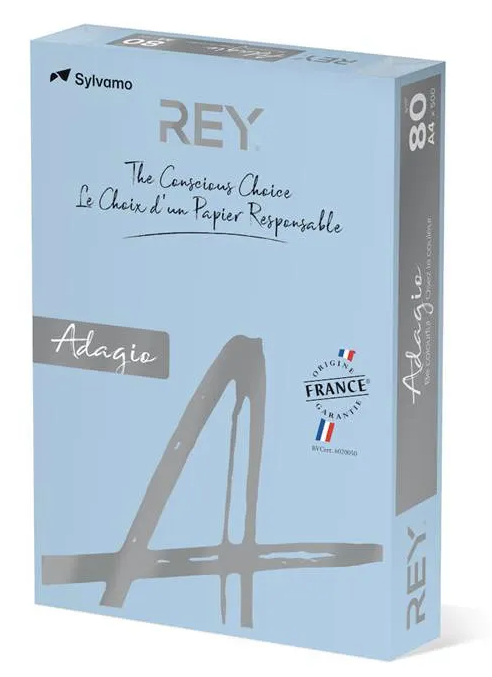 Färgat kopieringspapper Rey Adagio Blue - 2
