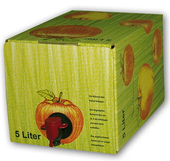 Bag-in-Box omdoos 5L – design "Appelgroen" – 100 stuks