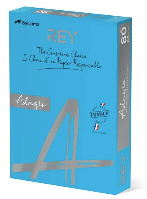 Färgat kopieringspapper Rey Adagio Deep Blue - 2