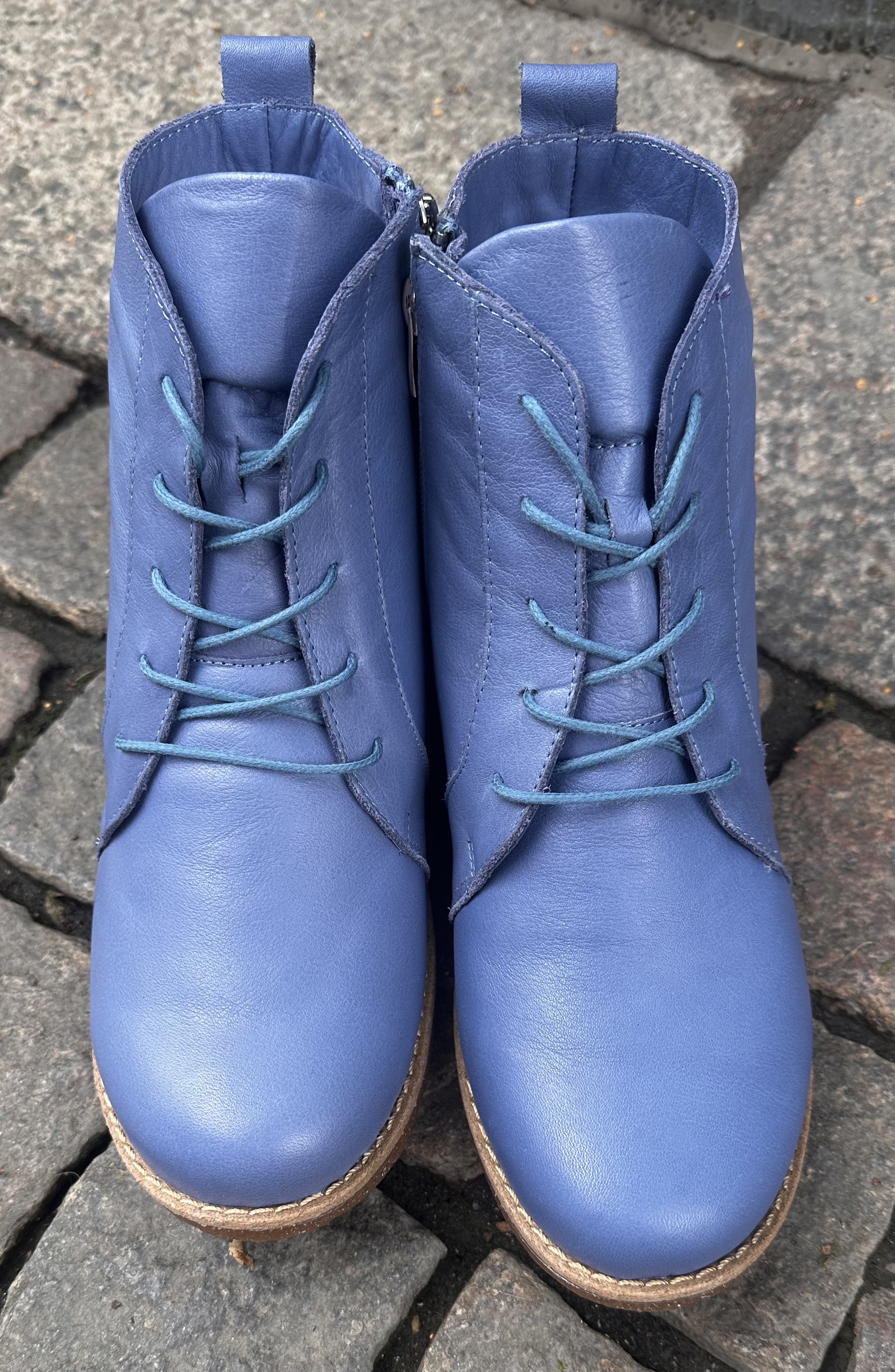 Charlotte of Sweden klassiska snörkängor, denim - 3