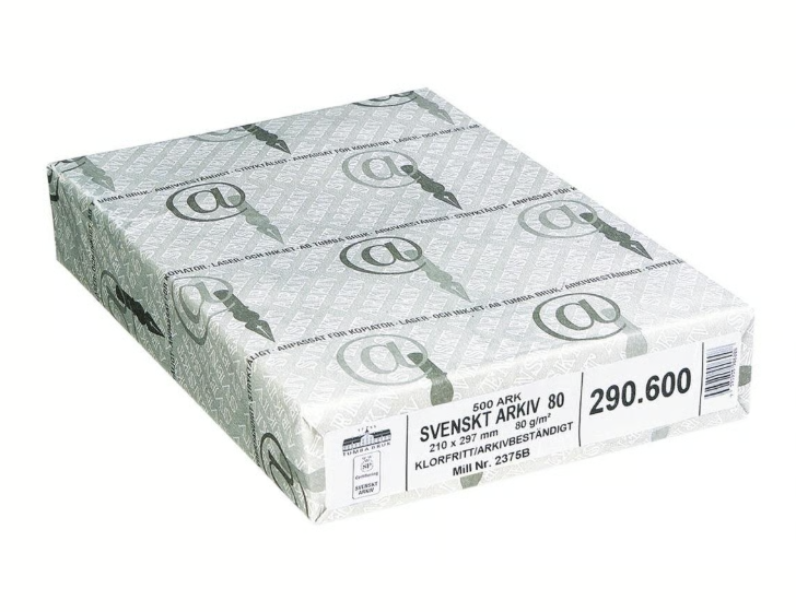 Kopieringspapper Svenskt Arkiv A4 100g