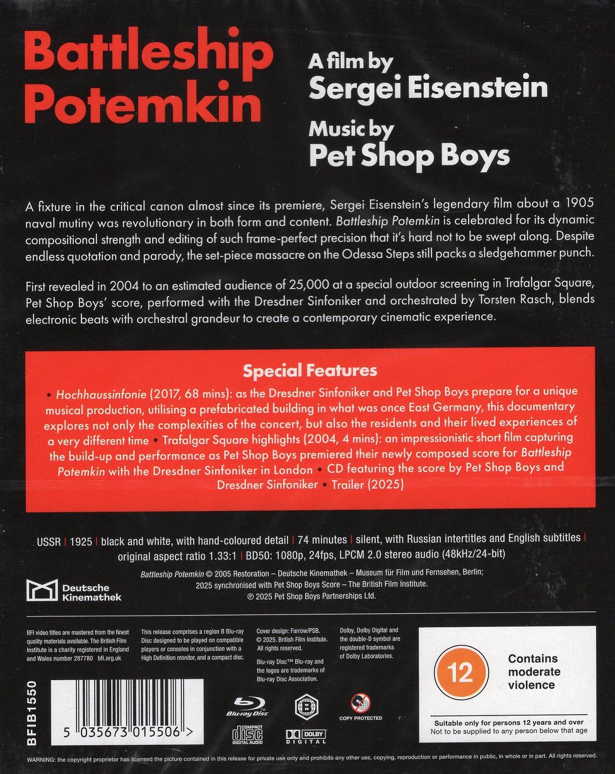 Battleship Potemkin (Limited Edition) (ej svensk text) (Blu-ray + CD) - 2