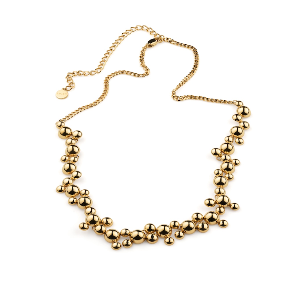 SIGRÉN Stella Rain Grande halsband guld