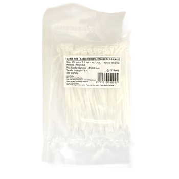 Buntband vit / 100PCS
