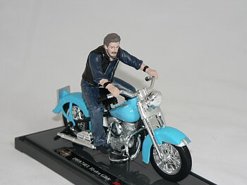 Figur  Biker Bull Dog    1:18 American Diorama  ( Mc ingår ej )