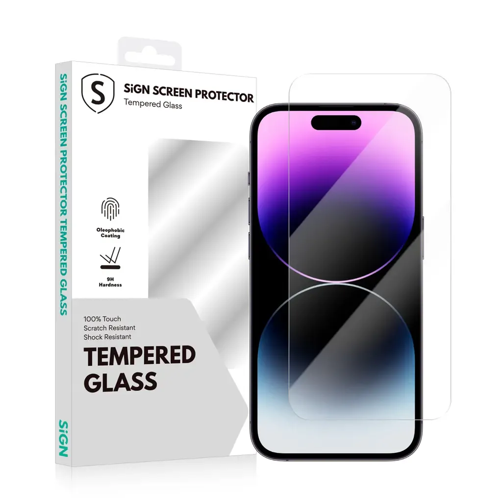 SiGN Skärmskydd i Härdat Glas för iPhone 15