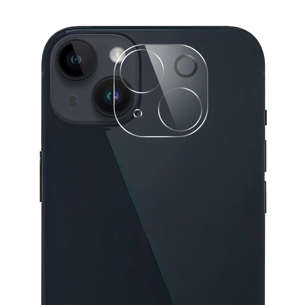 Reptåligt iPhone 15/Plus linsskydd - Transparent