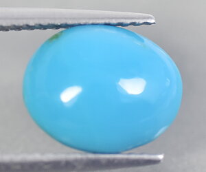 Piedra preciosa turquesa de Arizona natural sin tratar de forma ovalada de 3,26 ct