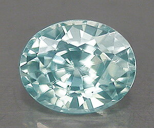 0,53 ct, piedra preciosa suelta de circón azul natural de corte ovalado muy bonita
