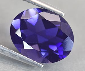 Piedra preciosa de iolita suelta natural ovalada de alta calidad de 1,94 ct - 3