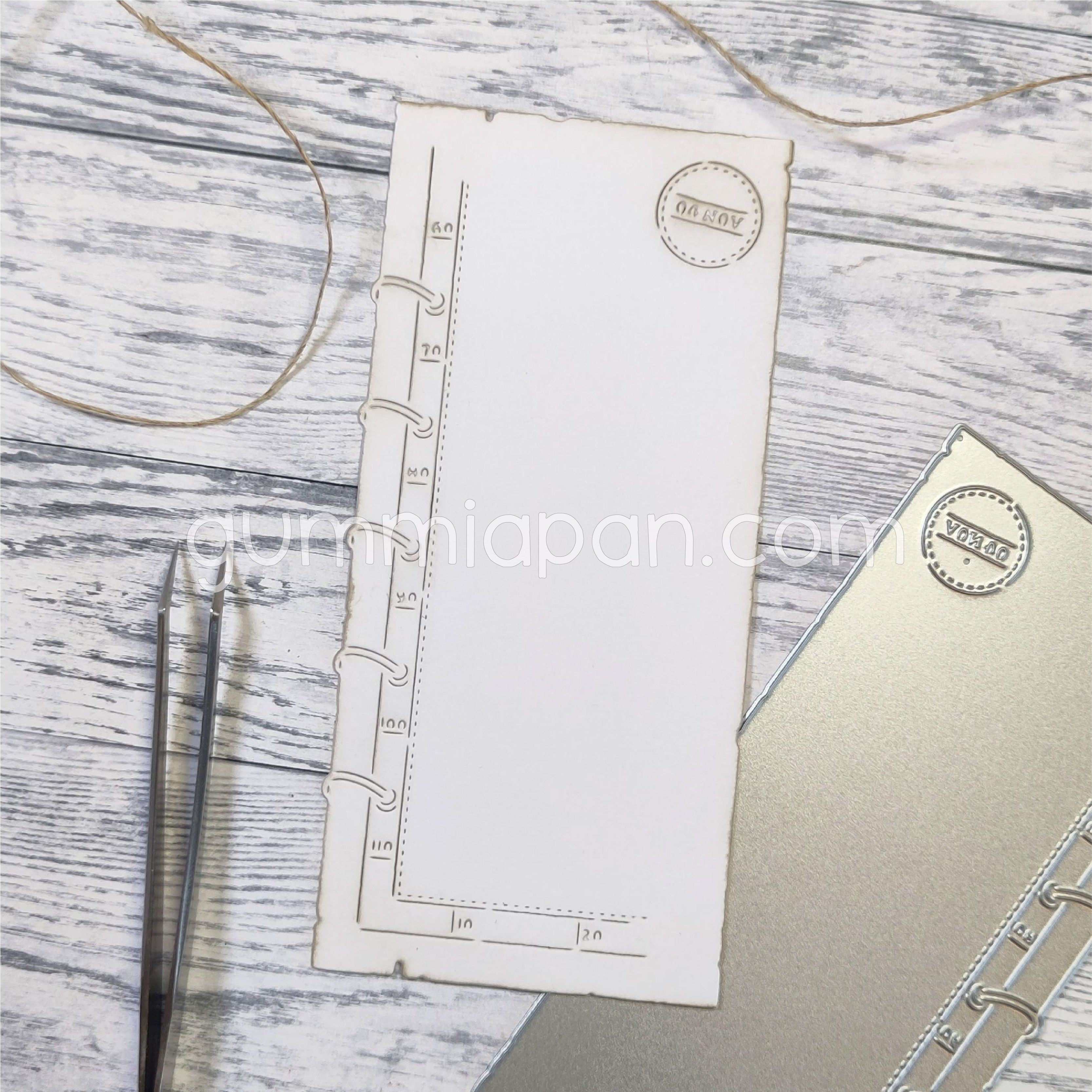 Gummiapan dies - Slimline mini planner
