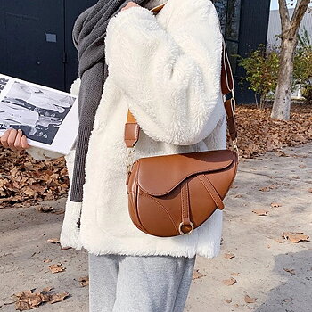 Saddle Shoulder Handbag AWST Intl Brown