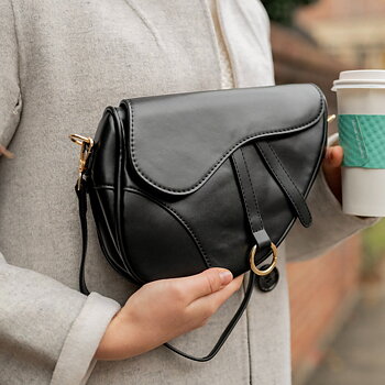 Saddle Shoulder Handbag AWST Intl Black