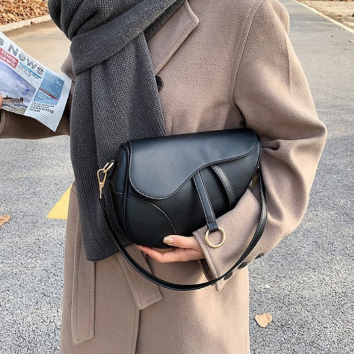 Saddle Shoulder Handbag AWST Intl Black - 2