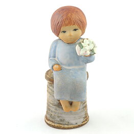 Lisa Larson (Sculptures 1977) Fantastic Flower Girl 22 cm (2)