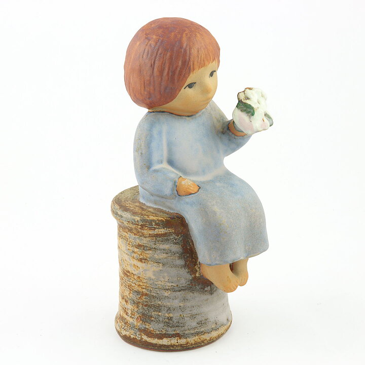 Lisa Larson (Sculptures 1977) Fantastic Flower Girl 22 cm (2)