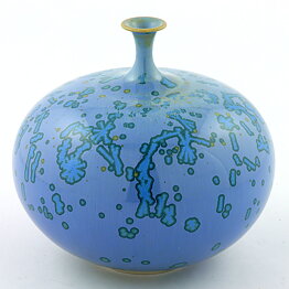 Dan Grip (1985) Unique Blue Swelling Vase 11 cm