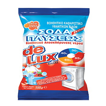 de Lux crystal shaped washing soda 900 g, intended for use in washing machines