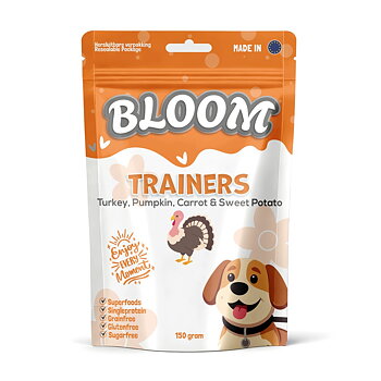 Bloom träningsbitar Kalkon, Pumpa, Morot & Sötpotatis 150 g