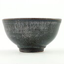Isak Isaksson (2000s) Unique Chawan Bowl with Black Glaze 13 cm #54
