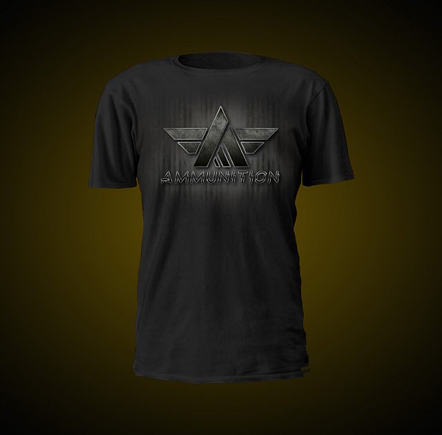 AMMUNITION - Logo Svart T-shirt
