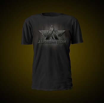 AMMUNITION - Logo Svart T-shirt