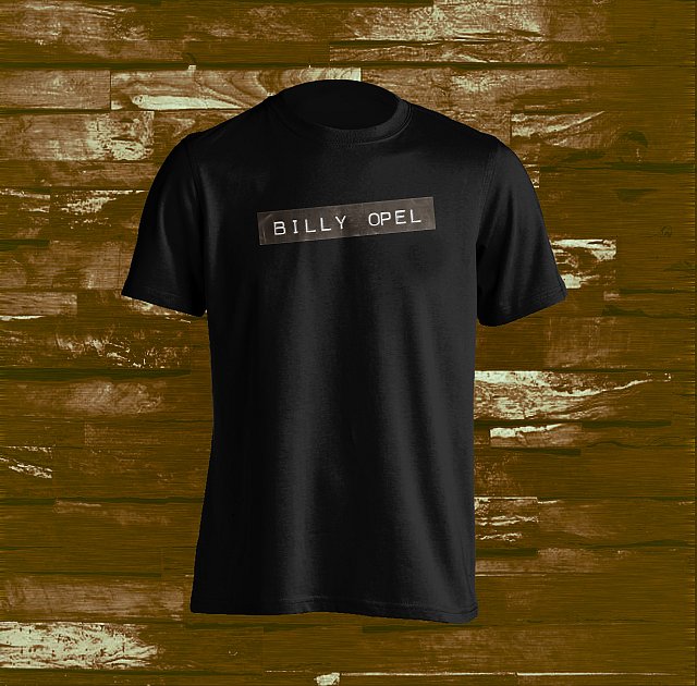 BILLY OPEL - Logo SVART T-shirt