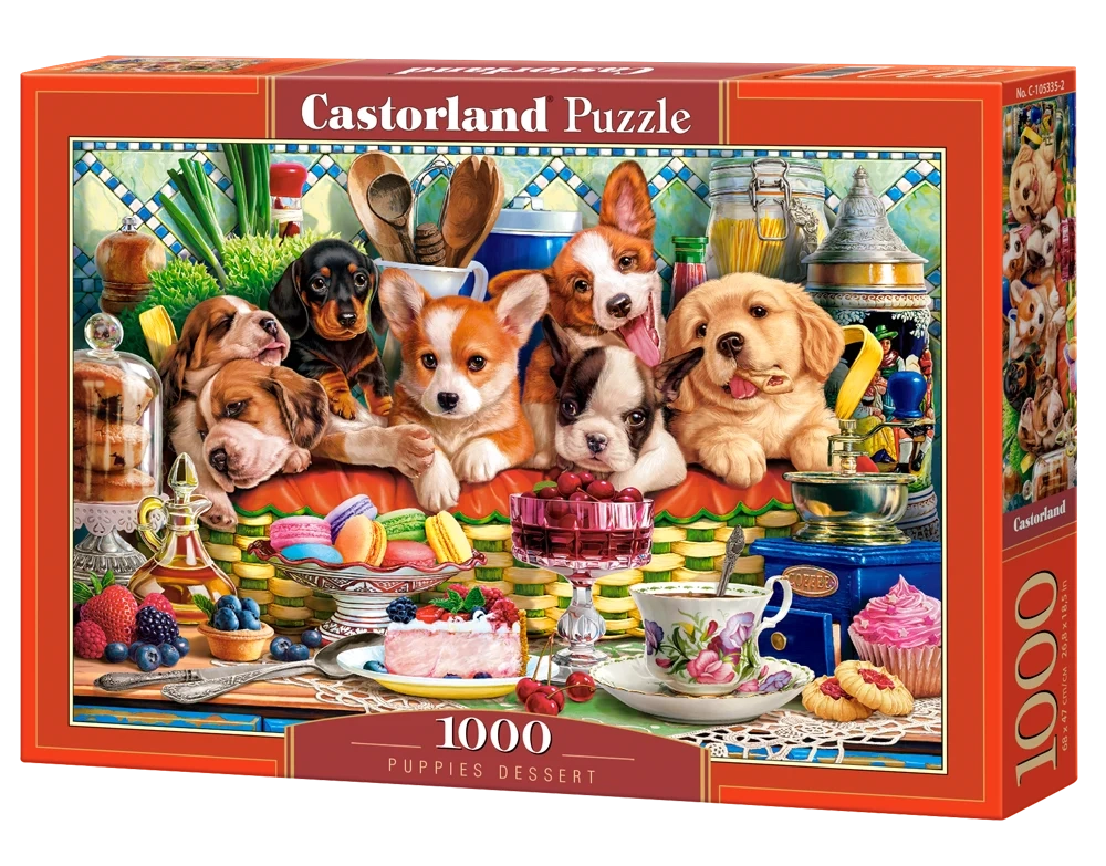 Puppies Dessert, 1000 Bitar Castorland - 2