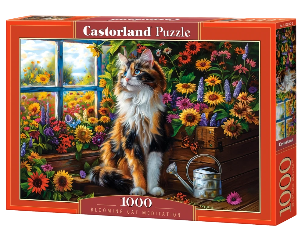 Blooming Cat Meditation, 1000 Bitar Castorland - 2