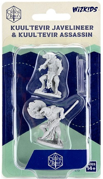 Critical Role Unpainted Miniatures: Kuul'tevir Javelineer & Assassin