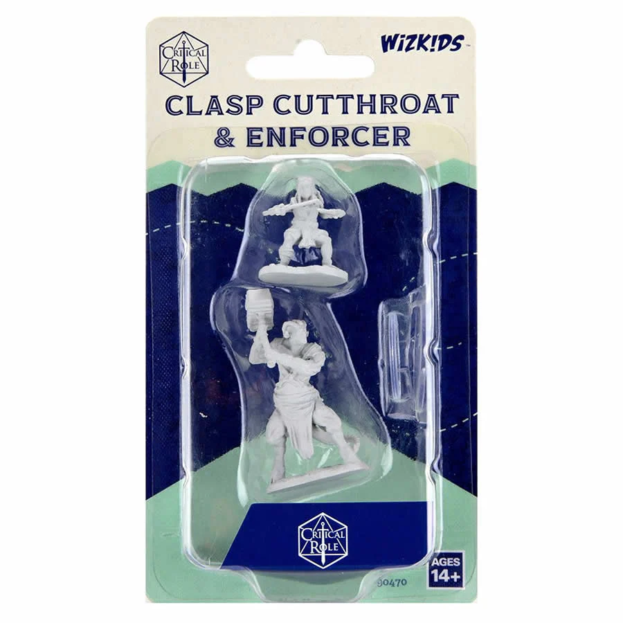Critical Role Unpainted Miniatures: Clasp Cutthroat & Enforcer